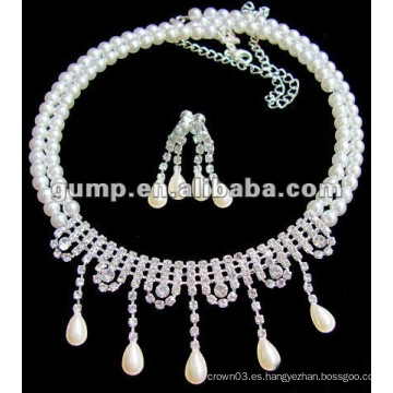 Rhinestones boda joyería nupcial conjunto (GWJ12-074)